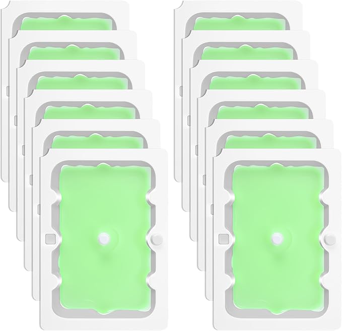 Qualirey 12 Pack Mouse Glue Trap, Super Sticky Traps Mouse Size for Mice and Rats, Pre-Scented, Non Toxic Mice Glue Boards, Rodent Sticky Pads Indoor for Home, Easy to Use, Pet Safe Pest Control