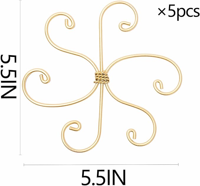 5PCS Monstera Plant Stem Support Stakes - 5.5 * 5.5IN Metal Supports for Monstera and Fishbone Cactus, Sturdy Frame, Easy Installation, Flexible Protection for Healthy Growth Indoors