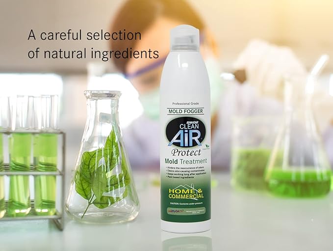 Protect™ Home & Commercial Mold-Treatment Plant-Based Mold-Odor Remover Fogger Treatment - eco-friendly solution for a safer and healthier living and working space (8 oz.)