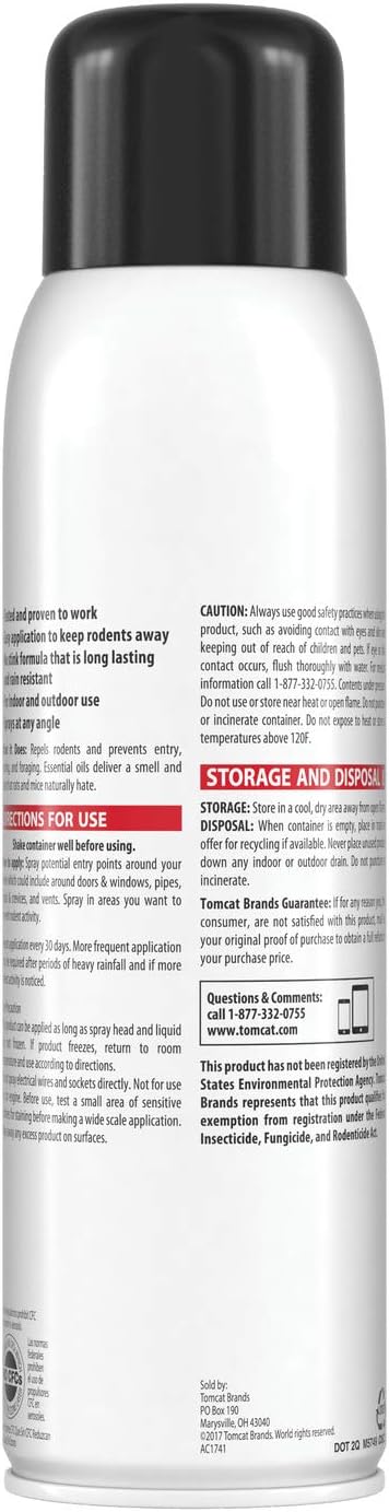 Tomcat Repellents Rodent Repellent Continuous Spray, 2-Pack,14 oz