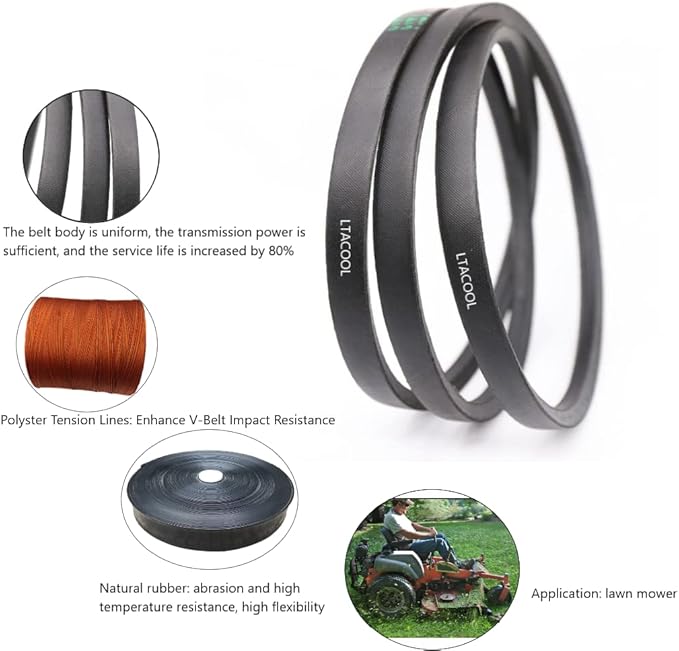 Lawn Mower Tractor Deck Belt 5/8" x 147" Replacement for Land Pride816-063C