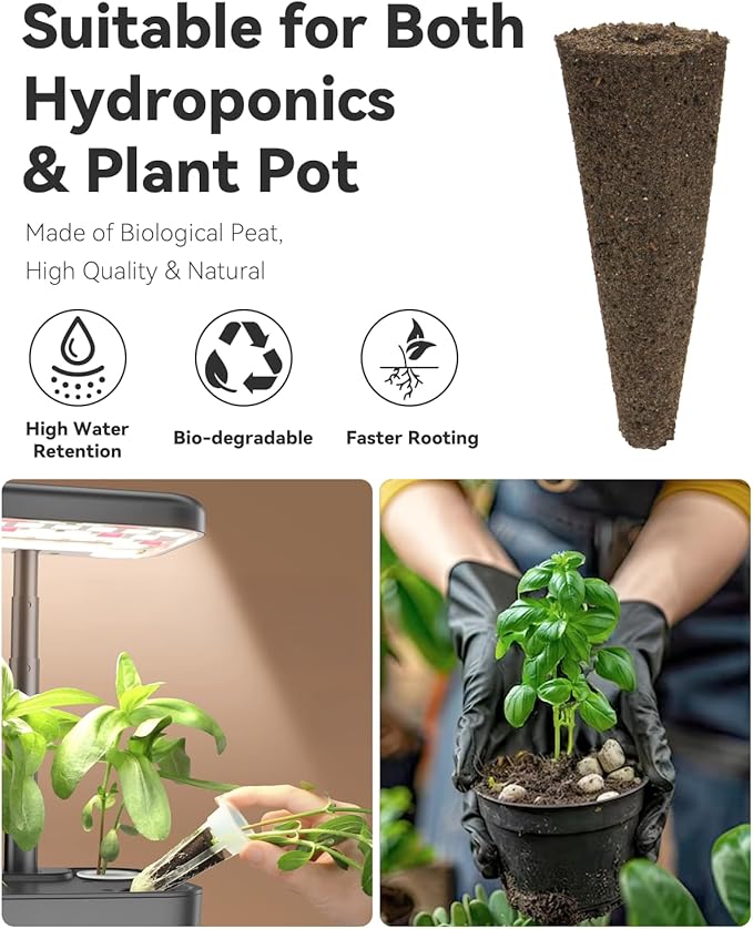 Gourmet Herb Seed Pod Kit Compatible with AeroGarden, idoo, Ahopegarden, Gardencube with Basil, Parsley, Thyme, Mint, Cilantro, Dill, Oregano, Chives - Compatible with All Hydroponics(8-Pod)
