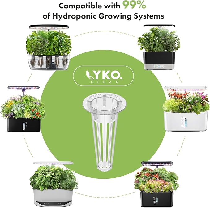 LYKOCLEAN Fruit Seed Kit for AeroGarden, iDOO Hydroponics Growing System Indoor Gardening, 7-Pod, Red Strawberry, Golden Cherry Tomato, Green Pepper, Cucumber, Dwarf Pea, Ruby QueenBeet, 350+ Seeds