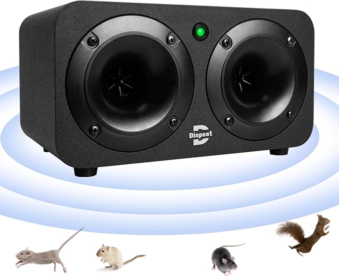High Power Effective Plug-in Ultrasonic and Bionic, Rodent, Mouse Repeller for Building,Warehouse,Garage, Attic,Restaurant,Supermarket, and More. Coverage up to 2000 Square Feet When No Barriers