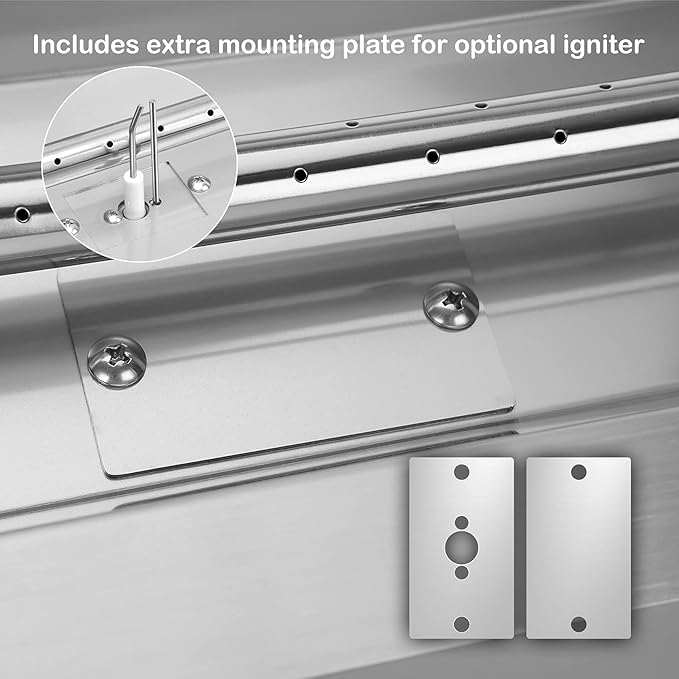 Stanbroil 36 by 6-Inch Drop-in Linear Fire Pit Burner, 304 Stainless Steel Natural & Propane Gas Firepit Insert for Fire Pit Table Indoor Outdoor, 65,000 BTU Max