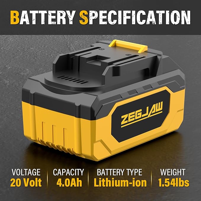 13-Inch 20V Cordless Electric Lawn Mower & 4.0Ah Battery