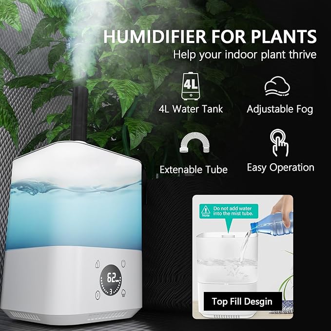 Upgrade Integrated Auto 2'X2' Grow Tent Kit Complete System, S1000 LED Grow Light, Grow Tent with 4“Ventilation Kit, Inline Fan&Carbon Filter, Irrigation Kit, Humidifier and Clip Fan
