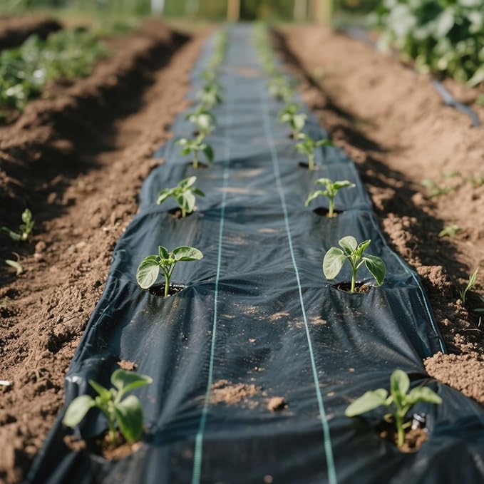 Weed Barrier Landscape Fabric, Durable PE Ground Cover Mat, High Permeability Weed Control Cloth, Gardening Weed Blocker Mat, Driveway Fabric (3x300 FT)
