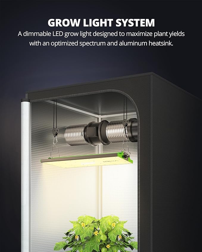 VIPARSPECTRA P700 Grow Light, 70 Watt Dimmable Full Spectrum Plant Light, LED Grow Lights for Indoor Plants Seed Starting Seedlings Vegetable,11000 Lumens Small Hanging Growing Lamp for 2x2 Grow Tent