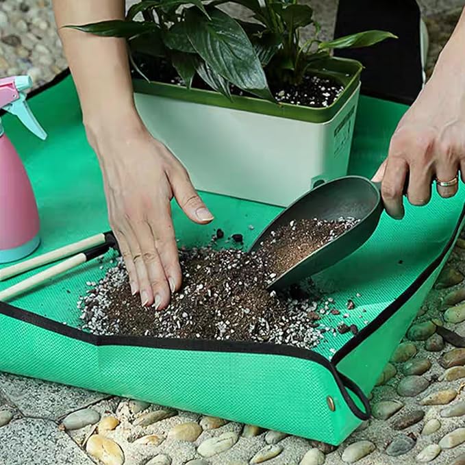Extra Large Potting Mat Transplanting, 39.4" X39.4" Waterproof Succulent Repotting Mat for Indoor Mat, Foldable Soil Change Planting Mat - Gardening Gifts for Women