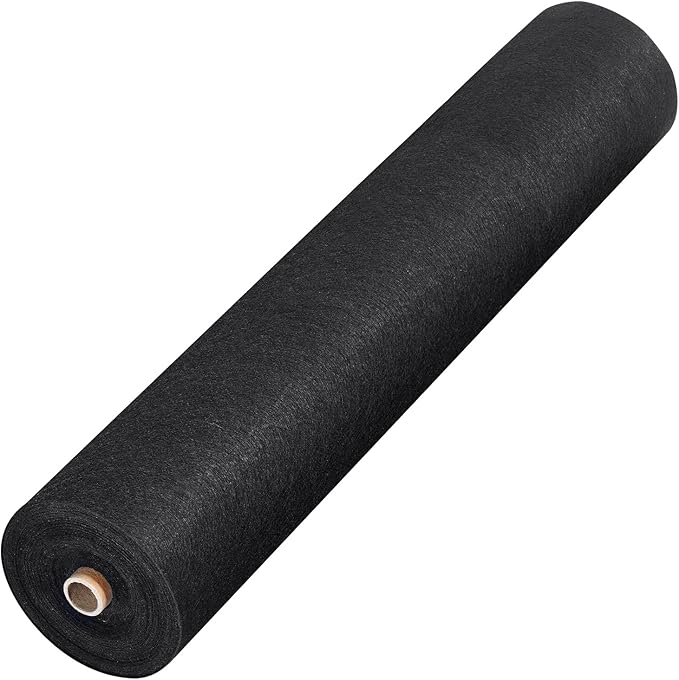 VEVOR Geotextile Landscape, 4ft x 100ft 8 oz Non-Woven PP Drainage 350N Tensile Strength & 440 N Load Capacity, for Ground Cover, Garden Fabric, French Drains, Black