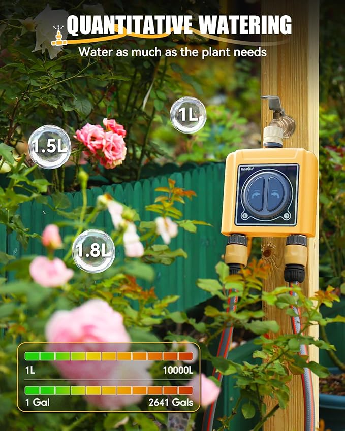 RAINPOINT WiFi Water Timer, Brass Inlet & Outlet,No WiFi Hub, 2.4Ghz WiFi Compatible, TWG004WRF Hub (Lot >202108)