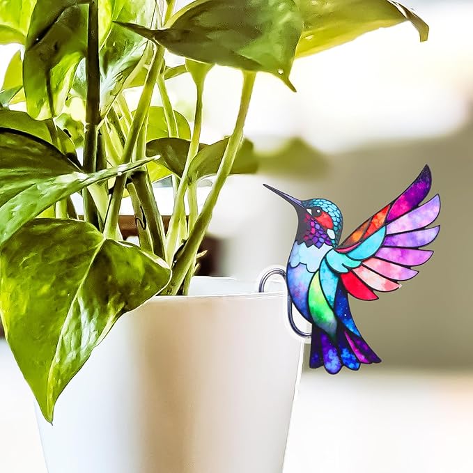 Hanging Planters for Indoor Outdoor Plants-Planters Hanging Plant Hummingbird Bird Decor Garden Decor Plant Accessories Farmhouse Decor-Gifts Ideas for Mom