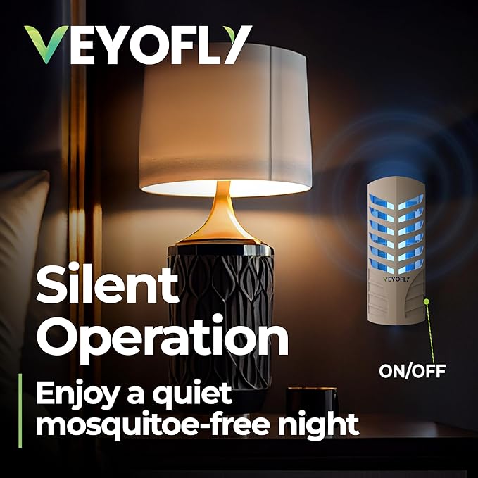 VEYOFLY Fruit Fly Traps for Indoors, Fly Trap Indoor, (2 Device + 6 Refills) Fly Catcher Indoor, Gnat Traps for House Indoor, Fly Trap, Plug in Light Flying Insect Trap, Bug Killer