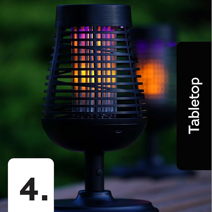 PIC Solar Insect Killer Torch (DFST), Bug Zapper and Accent Light, Solar Bug Zapper - Kills Bugs on Contact