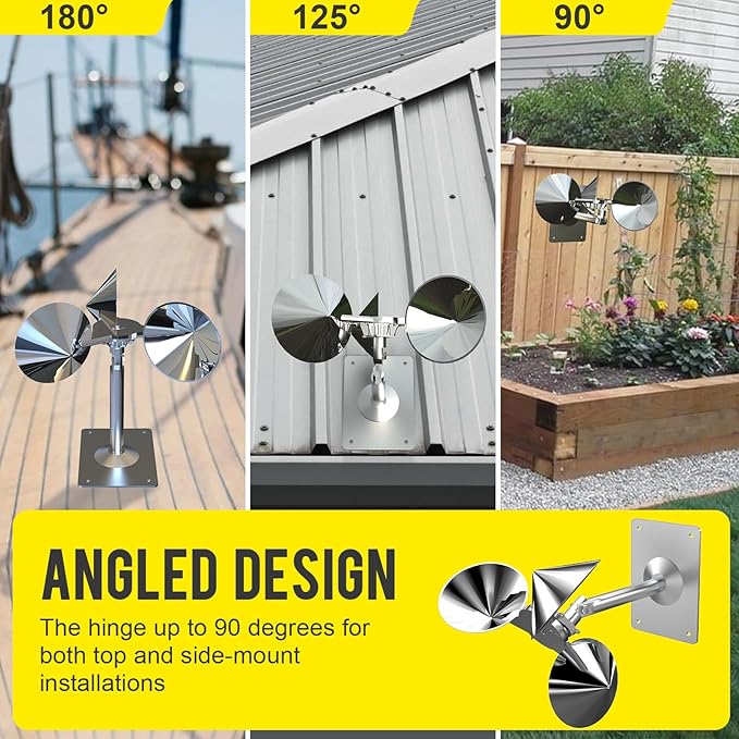Bird Reflectors to Keep Birds Away, Scare Devices- Bird Spinners to Keep Pigeons Sparrows, and Woodpeckers Away for Outside (1PC)