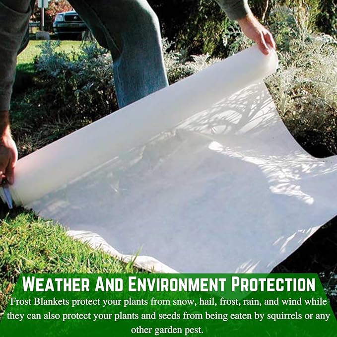 Farm Plastic Supply - Plant Covers Freeze Protection, Winter Plant Cover, Plant Cover, Frost Blanket, Frost Cloth, Frost Blankets for Plants, Frost Protection, Plant Frost Protector (7.5' x 150')