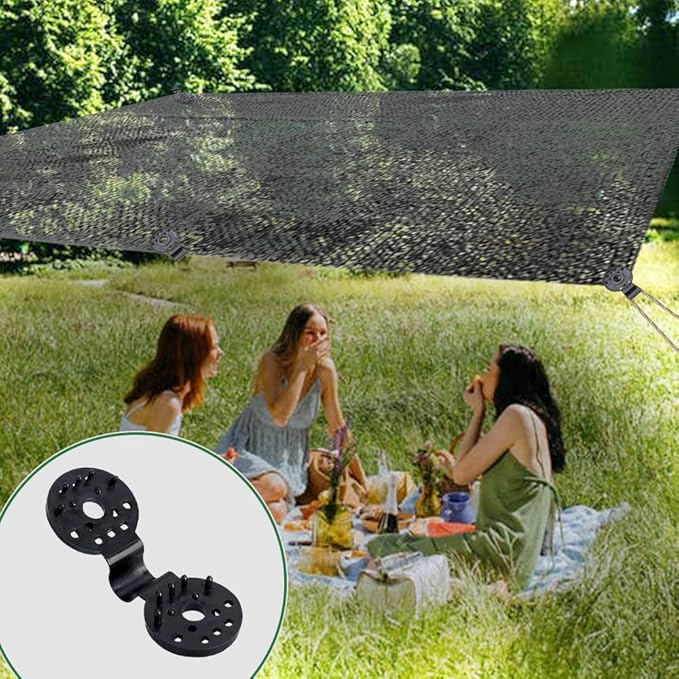 100 Pcs Shade Cloth Heavy Duty Lock Grip, Shade Cloth Plastic Clips Greenhouse Shade Cloth Fix Clamp, Windproof Awning Clamp Grip Tarp Clips (50 Pcs)