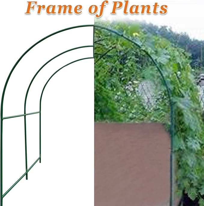 Strong Camel Greenhouse Replacement Frame for Larger Hot Garden House, Support Arch Frame Climbing Plants/Flowers/Vegetables (16.4'x 7' x 7.2')
