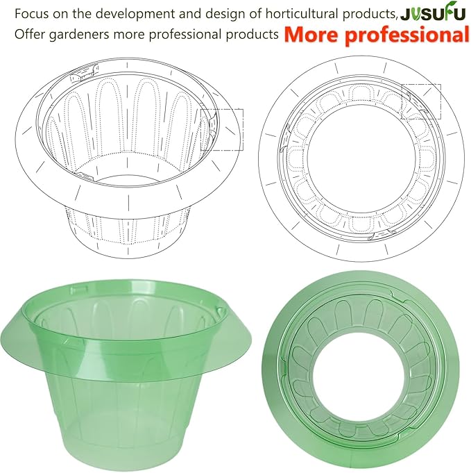 6 Pack Slug Collars for Plants,Medium-Sized Snail Protection Ring, Provides Effective Protection Against Snails for Your Salad Plants and Others Plants.