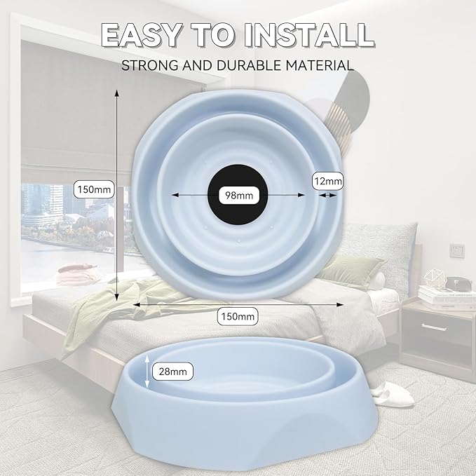 Bed Bug Interceptors Trap Detector | Bedbug Traps for Bed Legs with Anti Skid Pads (White -12 Pcs)