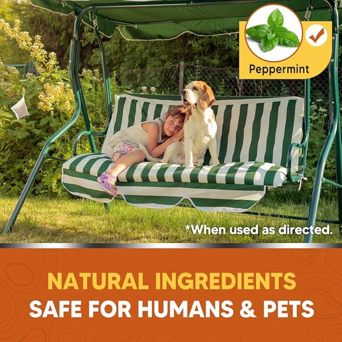 Deer Repellent for Plants, Rabbit Repellent Outdoor, Deer Away Repellent Outdoor, Rabbit Deterrent, Deer Deterrent for Trees, Deer Repellant Yard (1.1 Ounce (Pack of 8))