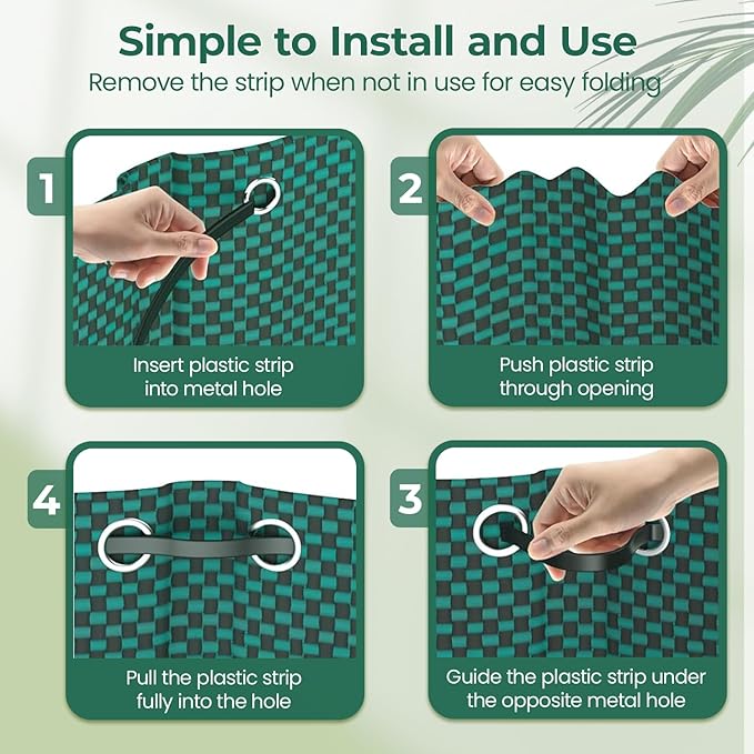 EsLuker.ly 6 Pack Garden Lawn Leaf Waste Bags, 71 Gallons Reusable Yard Litter Bag with 2 Pairs Gardening Gloves, Heavy Duty Trash Containers with Handles for Outdoor Cleanup, Ideal for Homeowners