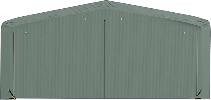 ShelterLogic ShelterTube Garage & Storage Shelter, 20' x 32' x 10' Heavy-Duty Steel Frame Wind and Snow-Load Rated Enclosure, Green