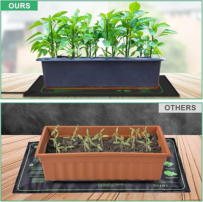 Seedling Heat Mat Plant Heating Pad for Indoor Home Gardening Seed Starting 10" x 20.75" Waterproof Heating Pad for Indoor Plants Warm Germination Heating Pad Seed Heating Pad Seed Warming Mat