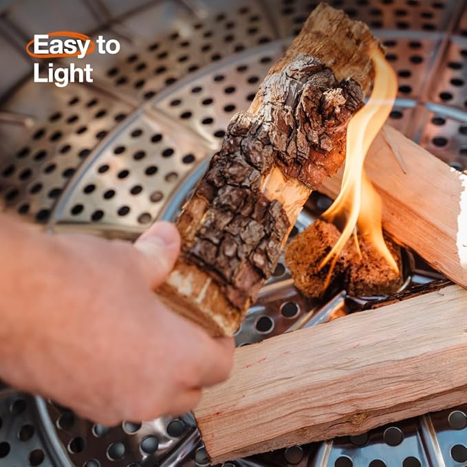 Solo Stove Yukon 27 Inch Smokeless Fire Pit with Removable Ash Pan - Wood Burning Portable Stainless Steel Outdoor Fireplace, Stainless Steel, Ideal for 6 or More People, 38 lbs