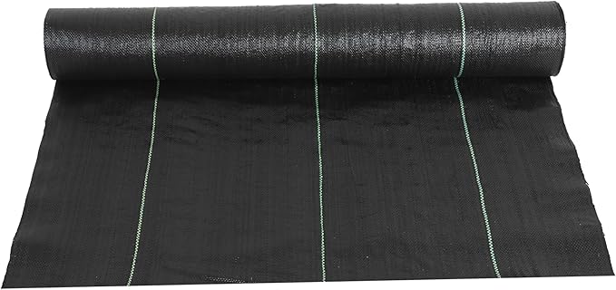 3ft x300ft Black Weed Barrier Landscape Fabric Heavy Duty 3.2OZ French Drain Fabric Ground Cover Weed Cloth for Erosion Control,Outdoor Gardening Weed Control Mat