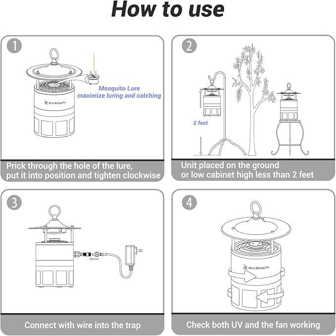Outdoor Mosquito Trap β Premium Stainless Steel Insect Killer with UV Light & Octenol Lure, Rainproof, Ultra-Quiet, 15,000-Hour Lamp Life, Safe for Family & Pets