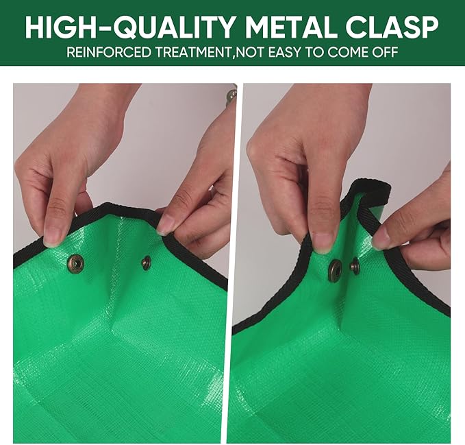 Repotting Mat for Indoor Plant Transplanting - 39.5'' x 31.5'' Planting Mat Soil Mess Control, Portable Succulent Planting Potting Tray Waterproof Gardening Tools (Pale Green)