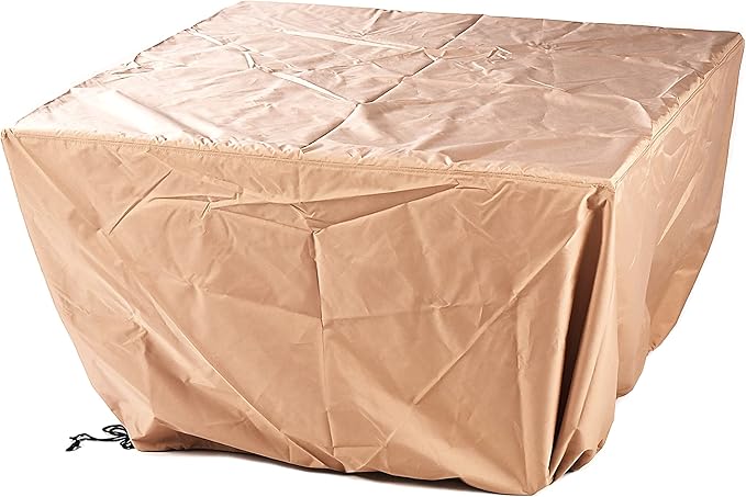 Oakland Living RICA-4CH-REGIS-LGCU-AC Black Aluminum Patio Fire Table Set with Four Club Chairs, Antique Copper