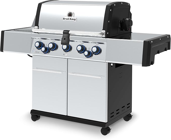 Broil King 958947 Regal S 590 Pro IR Natural Gas Grill, 5-Burner, Stainless Steel