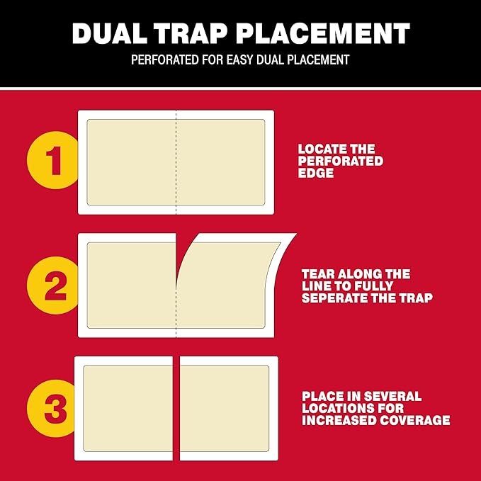 Catchmaster Roach Trap Glue Boards 6-Pk, Adhesive Bug Catcher, Insect & Roach Killer, Scorpion, Spider, Cricket, & Cockroach Traps for Home, Bulk Glue Traps for House & Garage, Pest Control for Home