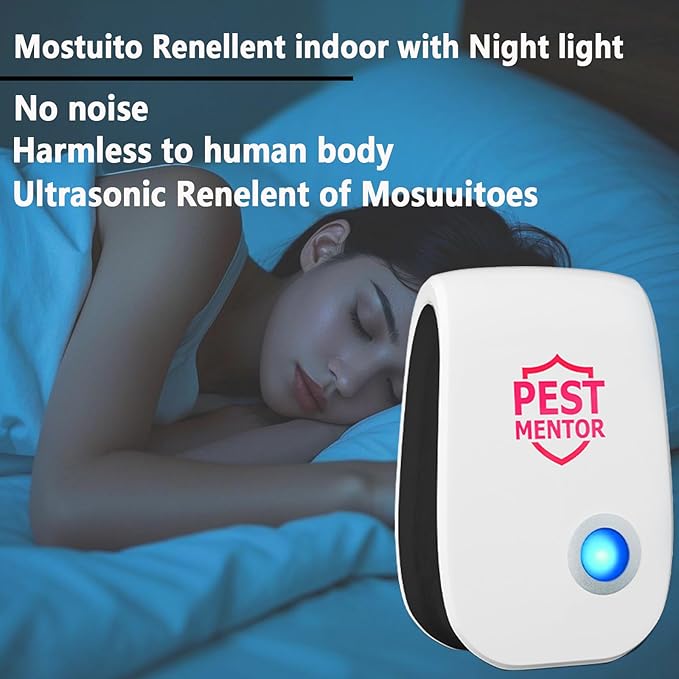 Ultrasonic Pest Control Repeller 10 Packs, Electronic Pest Repellent Mouse Repellent, Indoor Pest Control for Roach Rodent Mouse Bugs Mosquito Mice Spider Ant Fleas Insects Cockroach