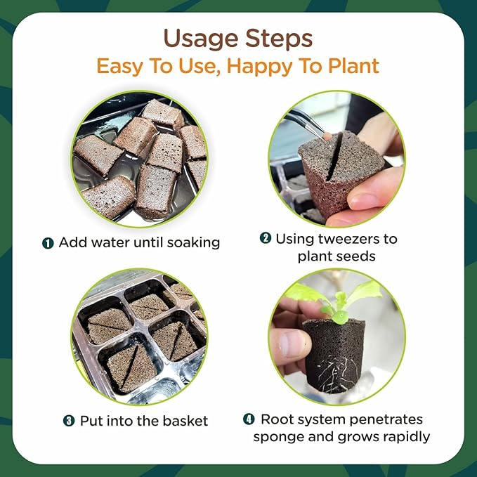 Root Riot, Eco-Friendly Biodegradable Material, Seed Starter Pod, Starter Plugs, 80-Pack, Peat Coconut Coir, Fits Standard Clone Trays, Indoor Outdoor Gardening, Brown