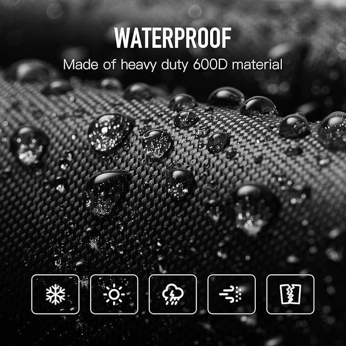 NEVERLAND Waterproof Snow Blower Cover - 600D Snowblower Covers Outdoor Heavy Duty, Snow Thrower Universal Size Fit 62''L x 33"W x 52"H, Compatible with EGO, Toro, Honda, Ariens and Craftsman