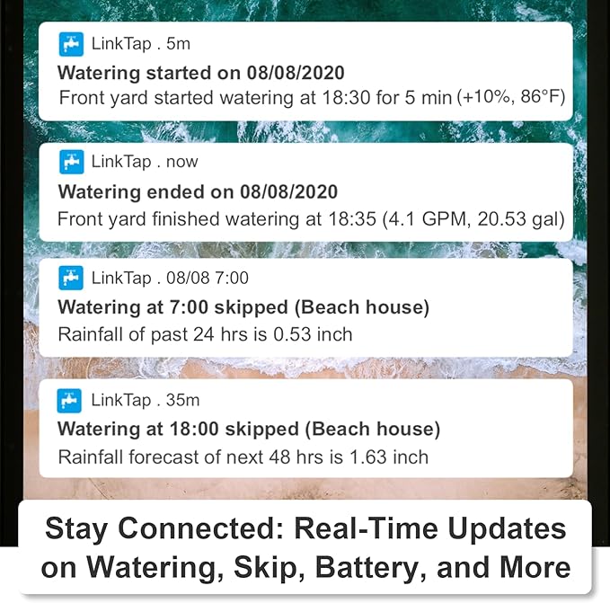 LinkTap G2S Smart Hose Timer | Requires Gateway | Irrigation by Weather/Volume/Duration, Intelligent Fault Detection & Alerts, Wider Range Than WiFi Sprinkler Timer, 2-Year Battery Life, 2-Yr Warranty