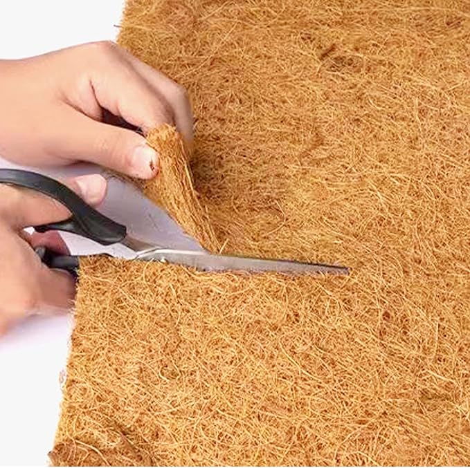 16x40 inch Natural Coconut Coir Liner Sheets Coco Fiber Roll Coco Mat for Planter Flower Basket Liner Garden Decoration Animal Pet Pad