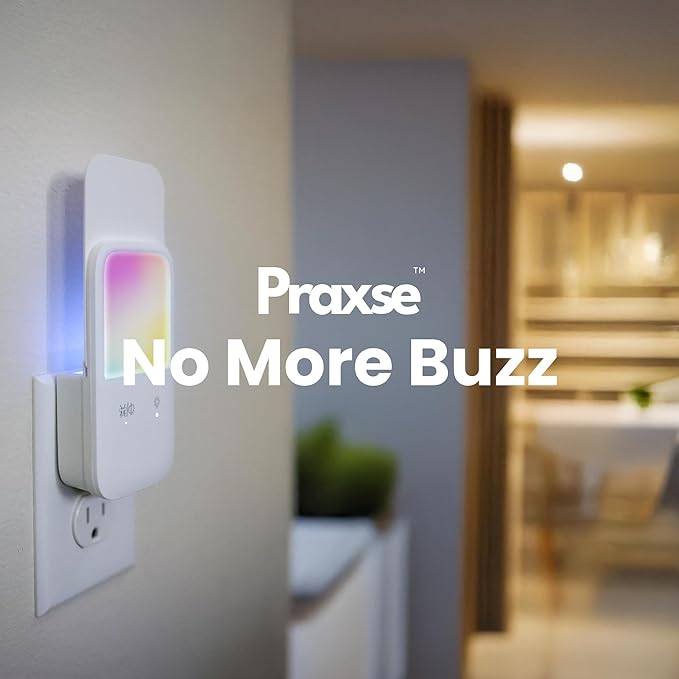 Plug-in Fly Trap & Nightlight - Indoor Insect Catcher for Mosquitoes, Gnats, Fruit Flies with RGB Night Lamp for Home, Kitchen, Office (White, 1 Bug Light Device with 5 Sticky Pads)