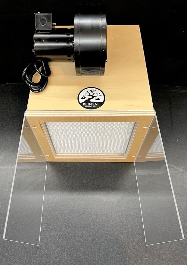 Bonsai 12"x12" 99.99% HEPA Horizontal Laminar Flow Hood for Mushrooms/Mycology 110V