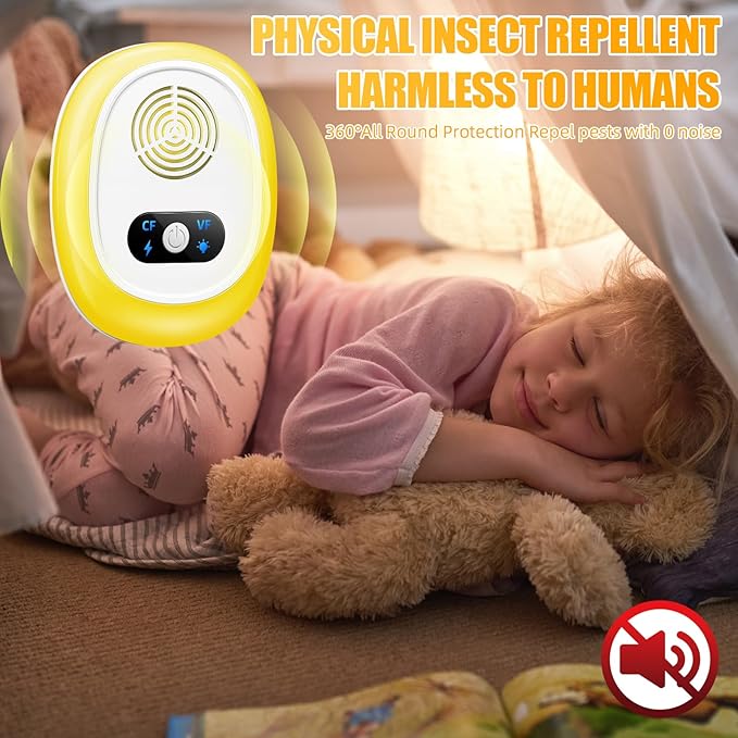 2025 Upgraded Ultrasonic Pest Control Repeller,6 Pack Mouse Rodent Repellent Ultrasonic Plug in Mouse Repellent Indoor for Spider Ant Bug Fly Roach Rat Mice Insect Deterrent,4 Mode Switching