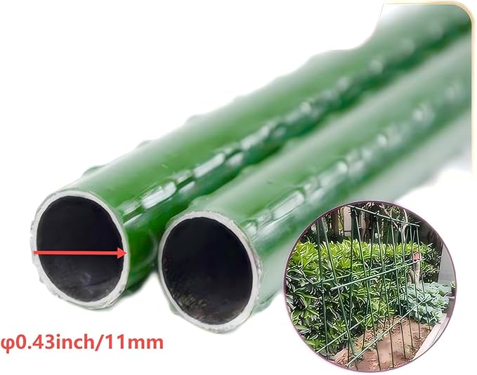 Steel Plant Stakes 4 Feet, Garden Plant Stakes 48 Inch,25 Pack Tomato Stakes for Growing Climbing Plants, Potted Plants, Tomatoes, Trees, Cucumber, Beans, Fences Poles