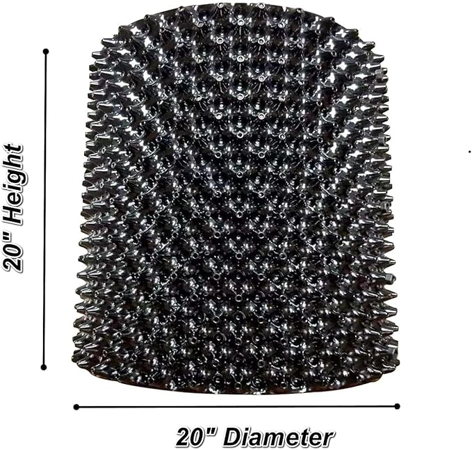 25 Gallon Air Pruning Containers 5-Pack, 100 Liter 20" X 20" D/H Special Packing Interlocked Large Air Root Pruning Planters for Big Tree Grow Outdoor(5 Pack 26 Gallon), Black