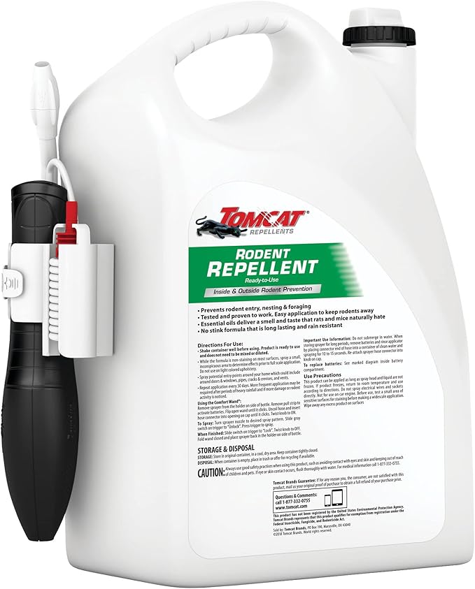 Tomcat Rodent Repellent for Indoor and Outdoor Mouse and Rat Prevention, Ready-to-Use, 1 gal. (2-Pack)