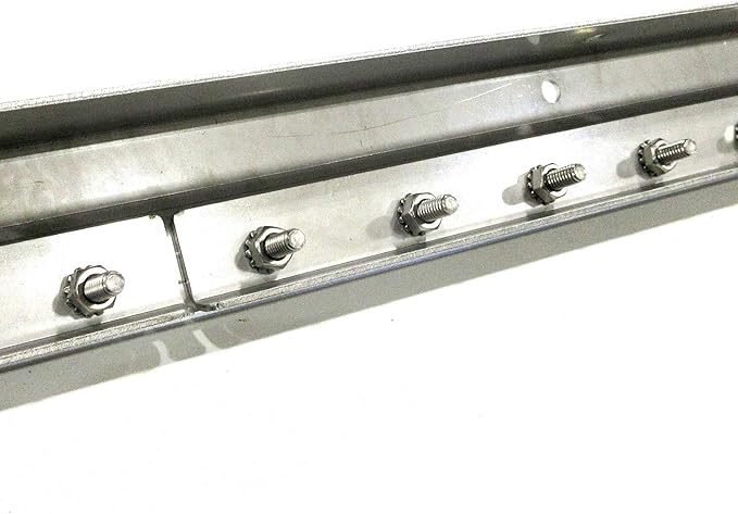 Strip Curtain Door Hardware - 304 Stainless Steel Strip Door Hanger, Universal Jamb or Wall Mount, Commercial Industrial use Plastic Strip Door Hanger - 8 Foot (Two 4 Foot Sections)