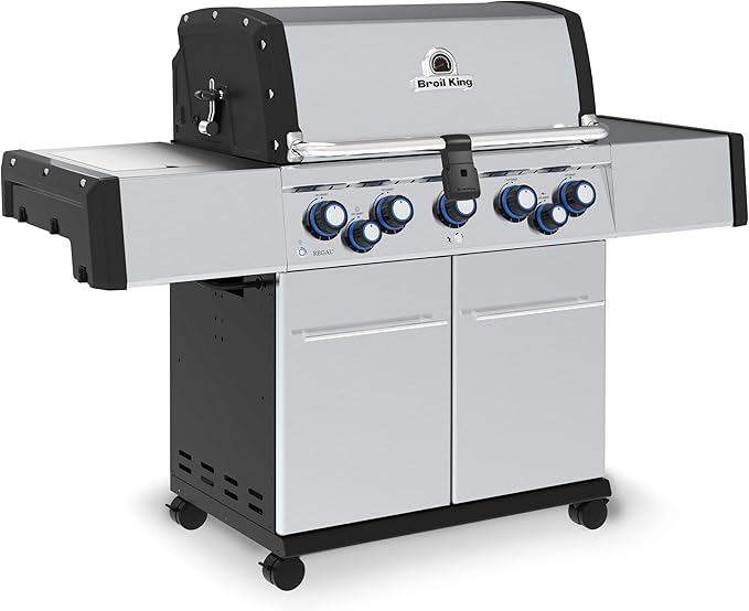 Broil King 958347 Regal S 590 Pro Natural Gas Grill, 5-Burner, Stainless Steel