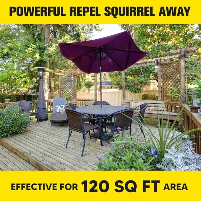 Squirrel Repellent, Chipmunk Repellant Outdoor, Squirrel Repellent Outdoor, Safe Deterrent for Gardens/Bird Feeders/Attic & Yard, Natural Mint Squirrel & Chipmunk Repellant for Plants - 10P